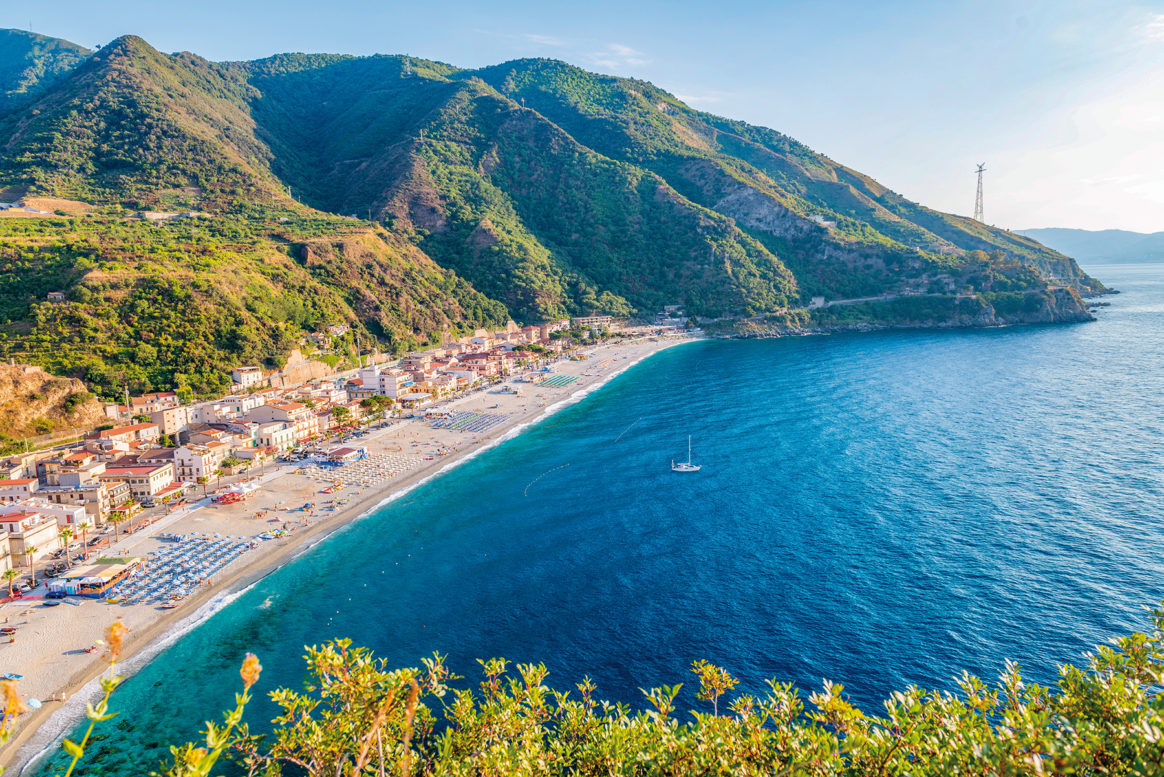 Beautiful coastline of Scilla, Calabria