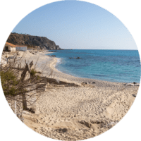 Strand beim Capo Vaticano, Kalabrien